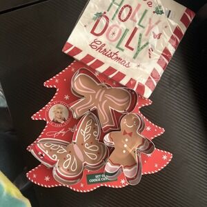 DOLLY PARTON (3-PIECE) Set COOKIE CUTTERS 2025 Christmas Design.